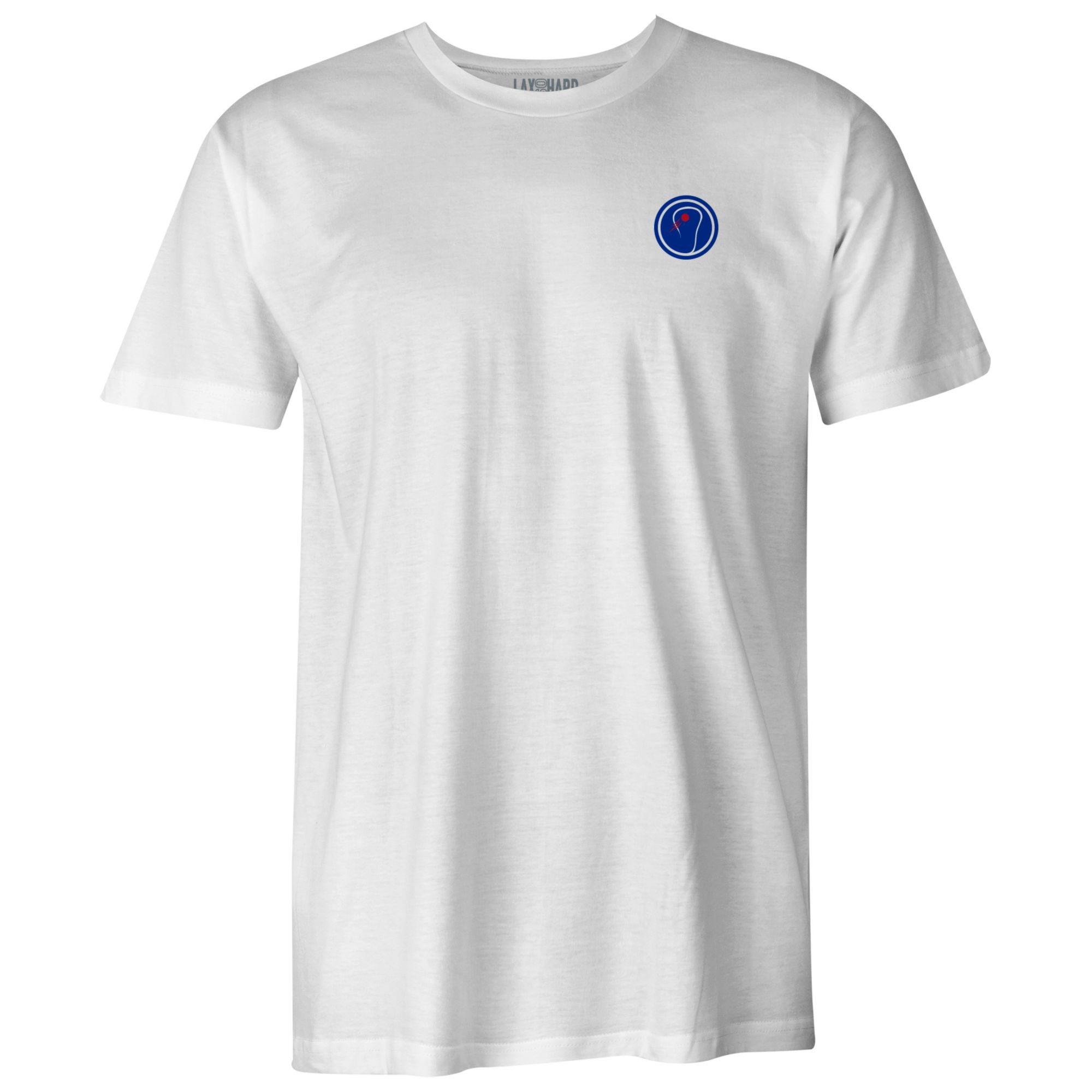 LAX SO HARD Adult American Flag Short Sleeve Lacrosse T-Shirt product image