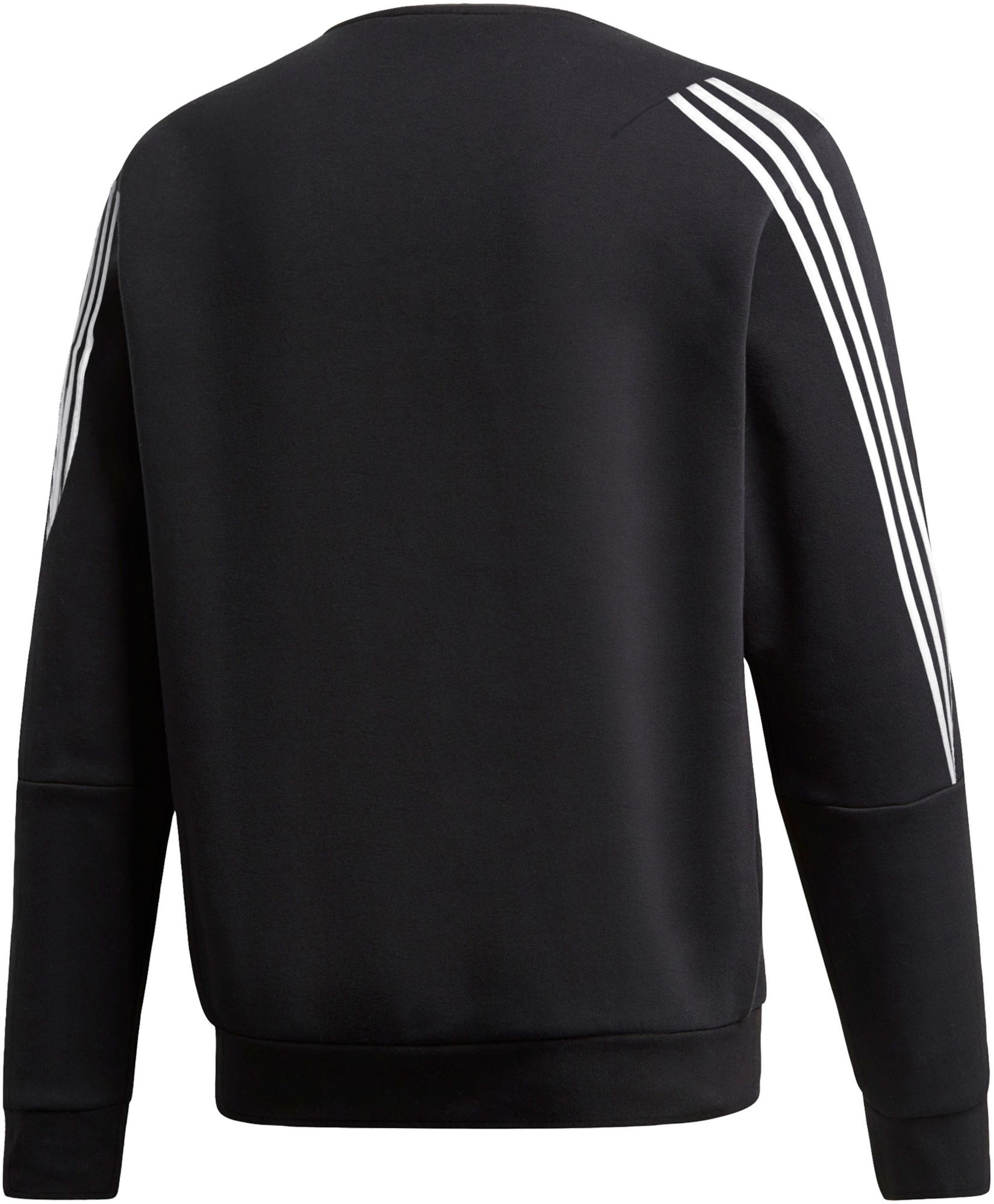 adidas Men's South Florida Bulls Black 3-Stripe Crew Pullover Sweatshirt