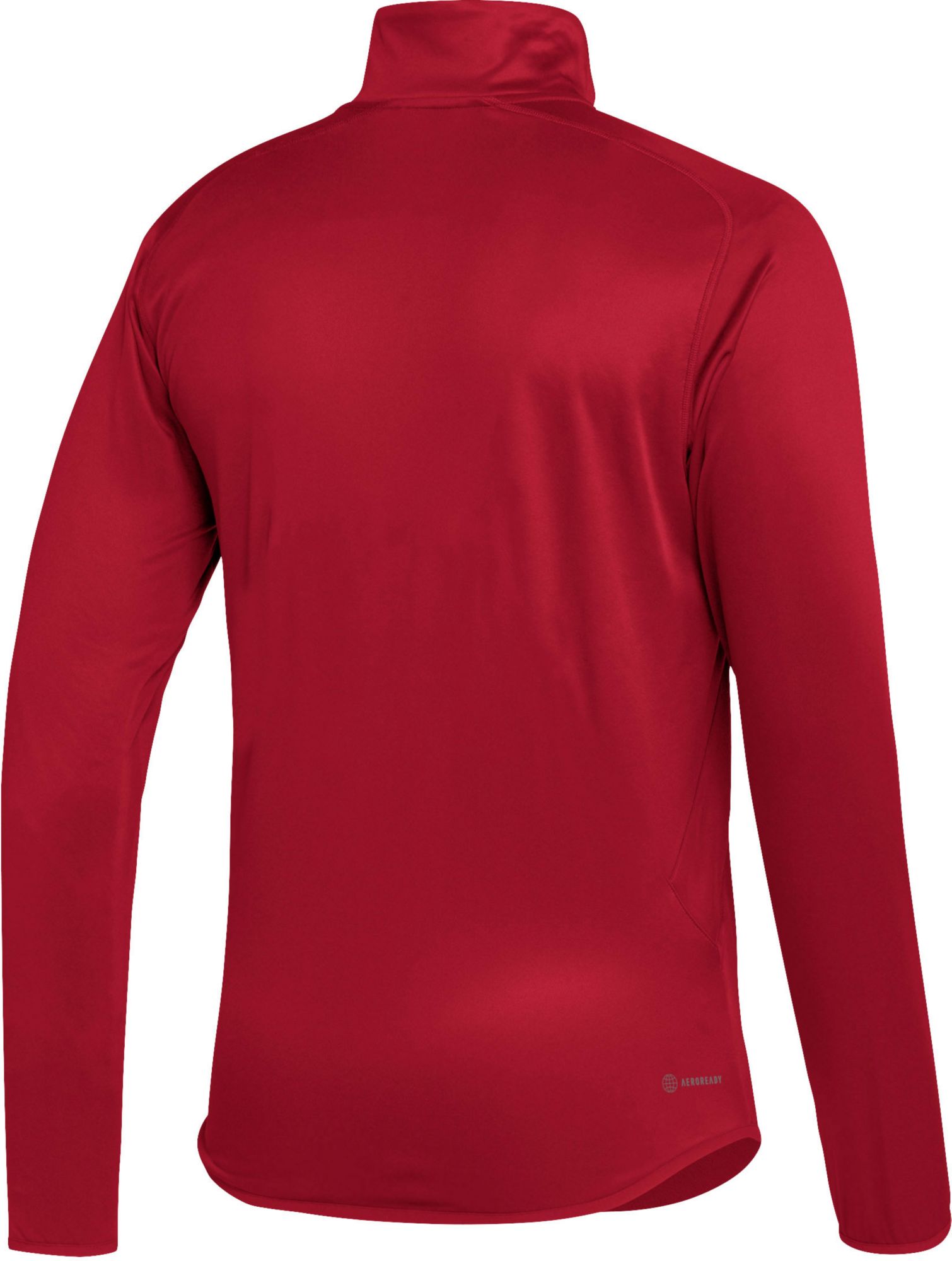 adidas Men's Rutgers Scarlet Knights Stadium Knit 1/4 Zip Shirt