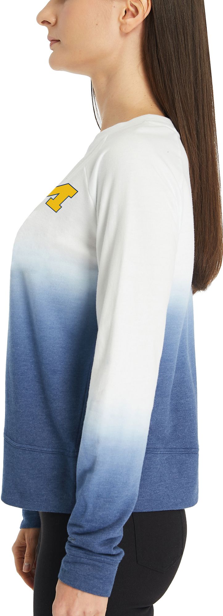 Concepts Sport Women's Michigan Wolverines Blue Terry Long Sleeve T-Shirt product image