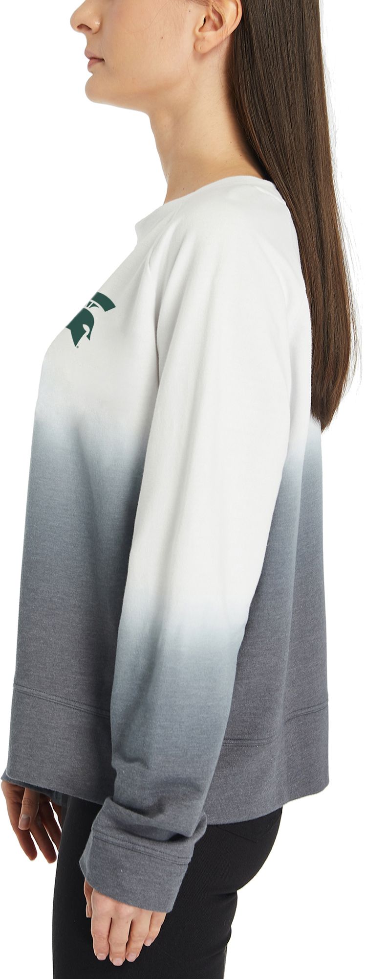 Concepts Sport Women's Michigan State Spartans Grey Terry Long Sleeve T-Shirt product image