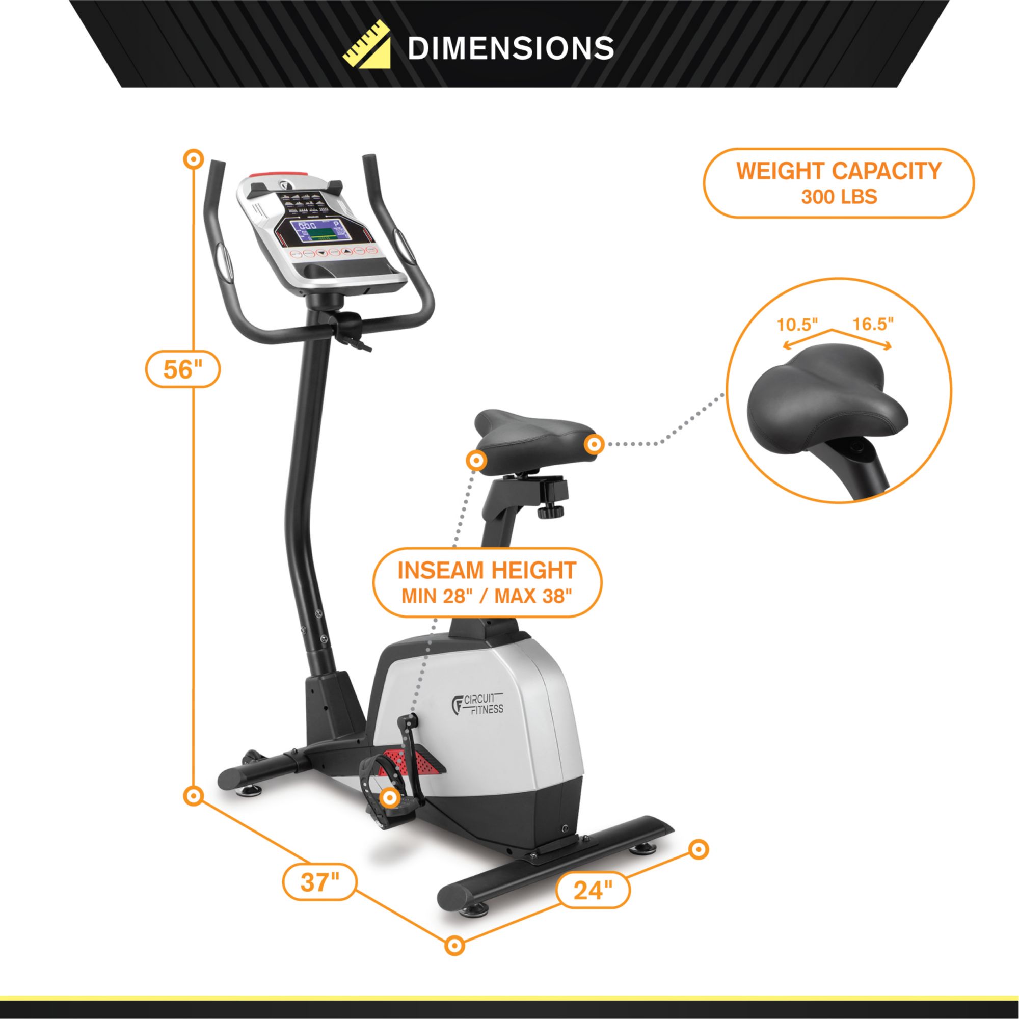 Circuit Fitness Upright Bike