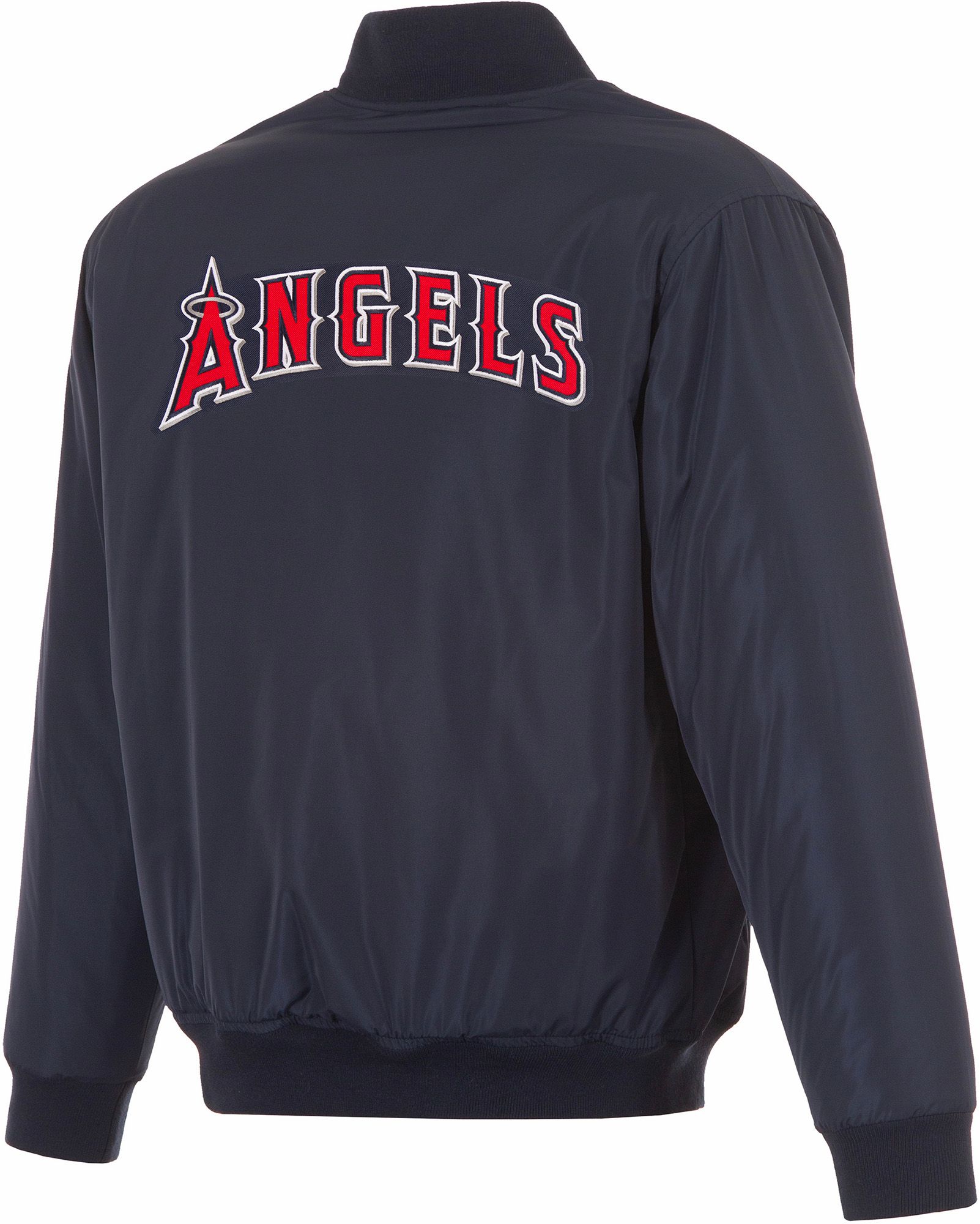 JH Design Men's Los Angeles Angels Full-Zip Reversible Flight Navy Nylon Jacket product image