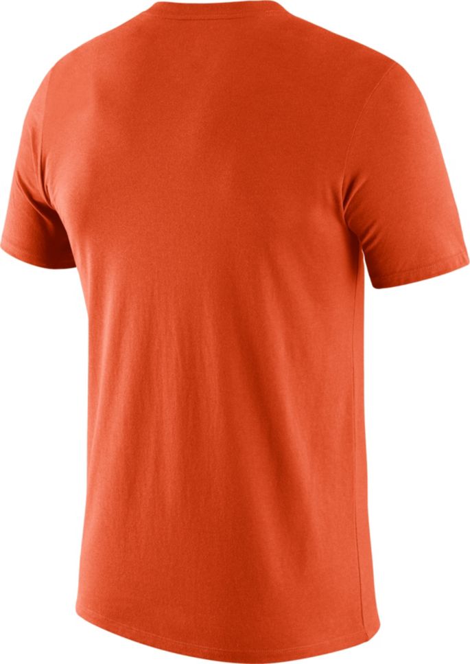 Nike Men S Virginia Tech Hokies Burnt Orange Logo Dry Legend T