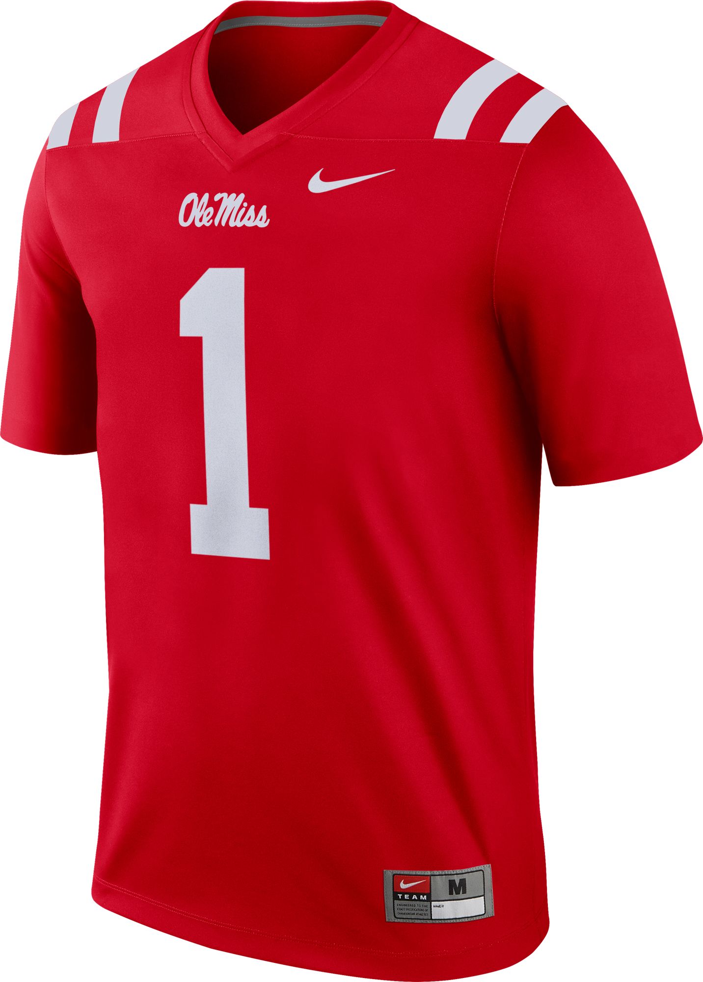 Nike Men's Ole Miss Rebels #1 Red Dri-FIT Legend Football Jersey product image