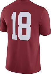 Nike Men's Alabama Crimson Tide #18 Crimson Dri-FIT Game Football Jersey product image