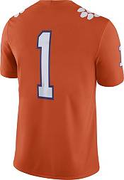 Men's Nike #1 Orange Clemson Tigers Football Game Jersey