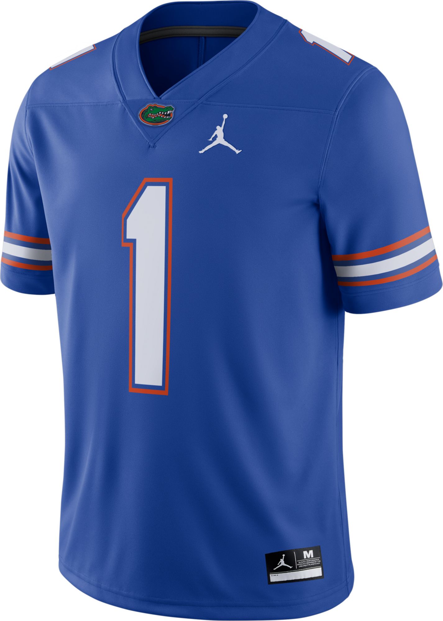 Jordan Men's Florida Gators #1 Blue Dri-FIT Game Football Jersey