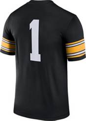 Nike Men's Iowa Hawkeyes #1 Black Dri-FIT Game Football Jersey product image