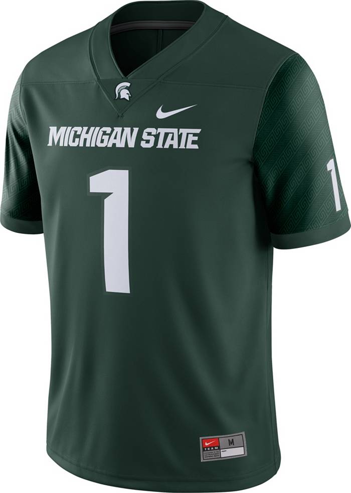 Men's Nike Green Michigan State Spartans Replica College Hockey Jersey Size: Medium