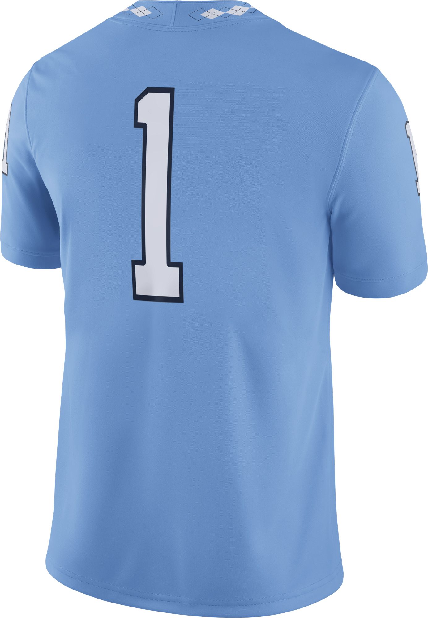 Jordan Men's North Carolina Tar Heels Carolina Blue #1 Dri-FIT Game Football Jersey product image