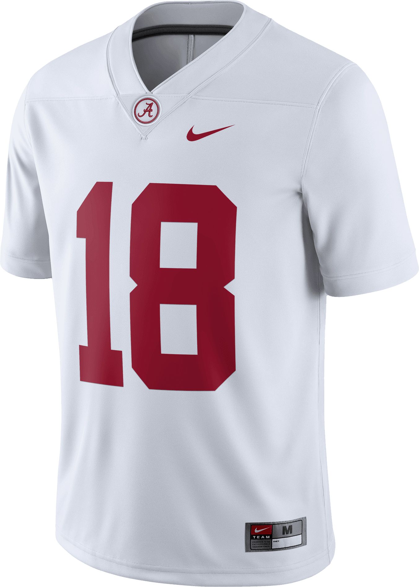 Nike Men's Alabama Crimson Tide White Dri-FIT Game Football Jersey