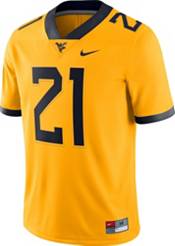Nike Men's West Virginia Mountaineers #21 Gold Alternate Dri-FIT Game Football Jersey product image