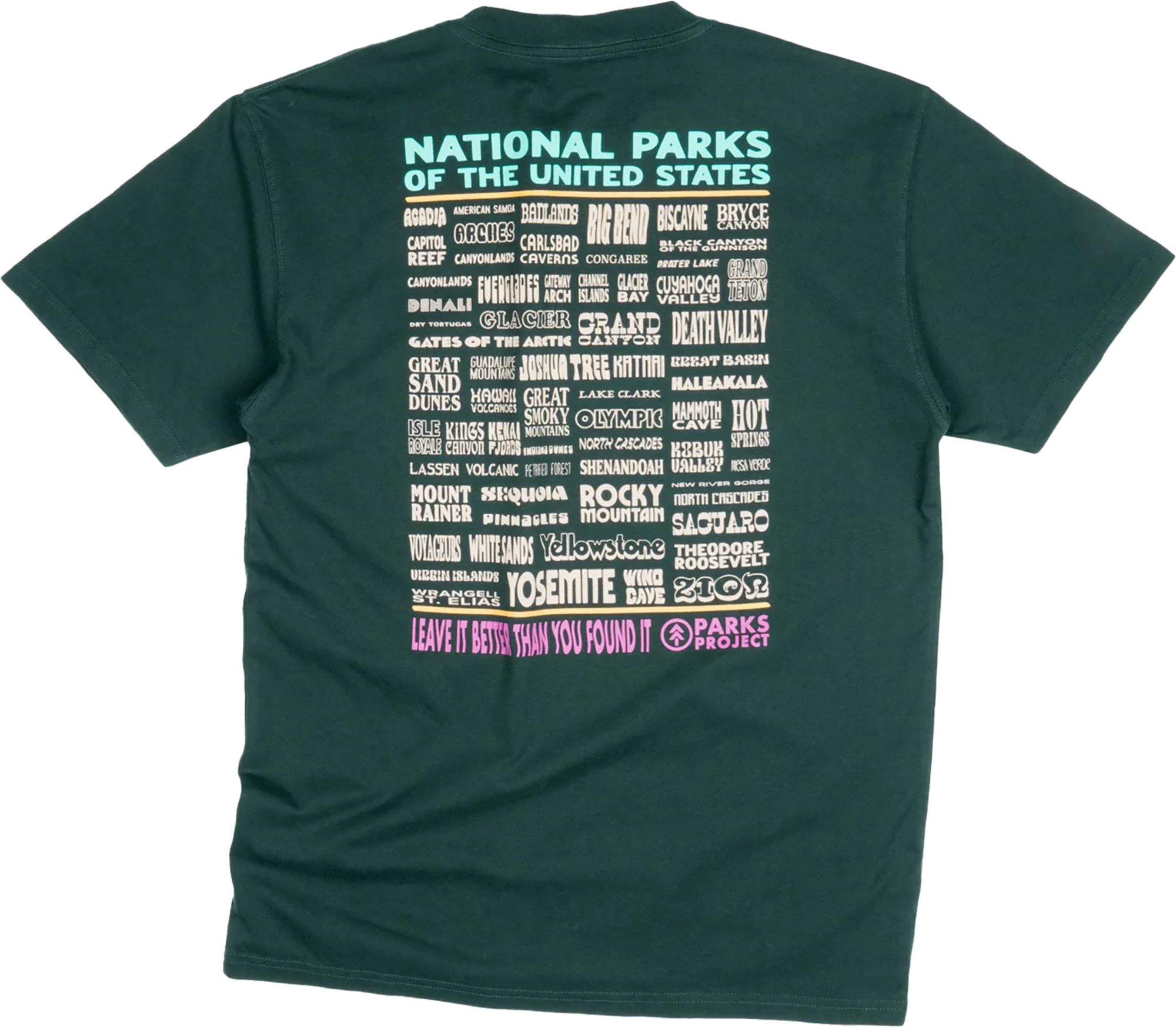 Parks Project Unisex National Parks Lineup Pocket T-Shirt product image