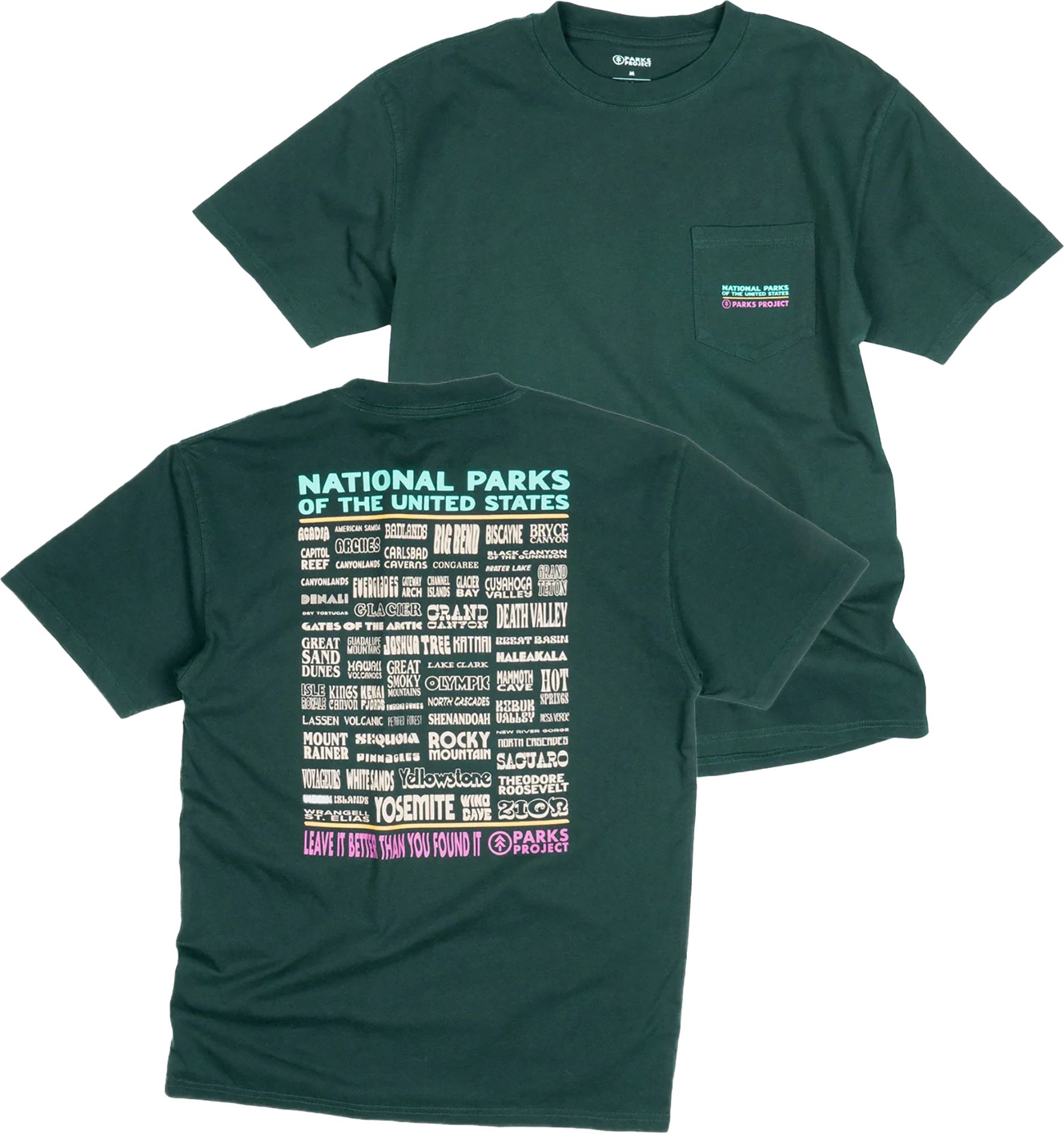 Parks Project Unisex National Parks Lineup Pocket T-Shirt product image