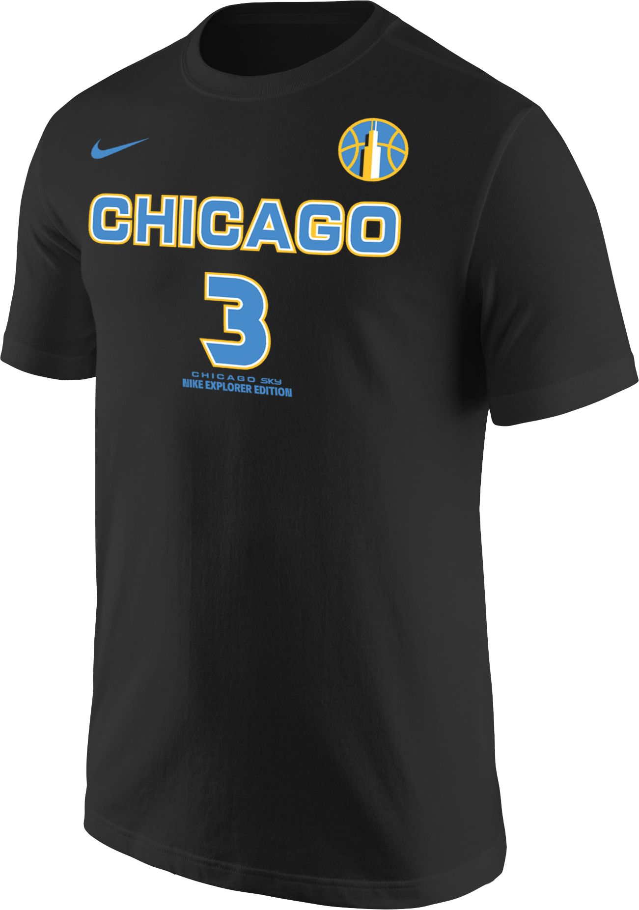 Nike Men's Chicago Sky Candace Parker #3 Black T-Shirt product image