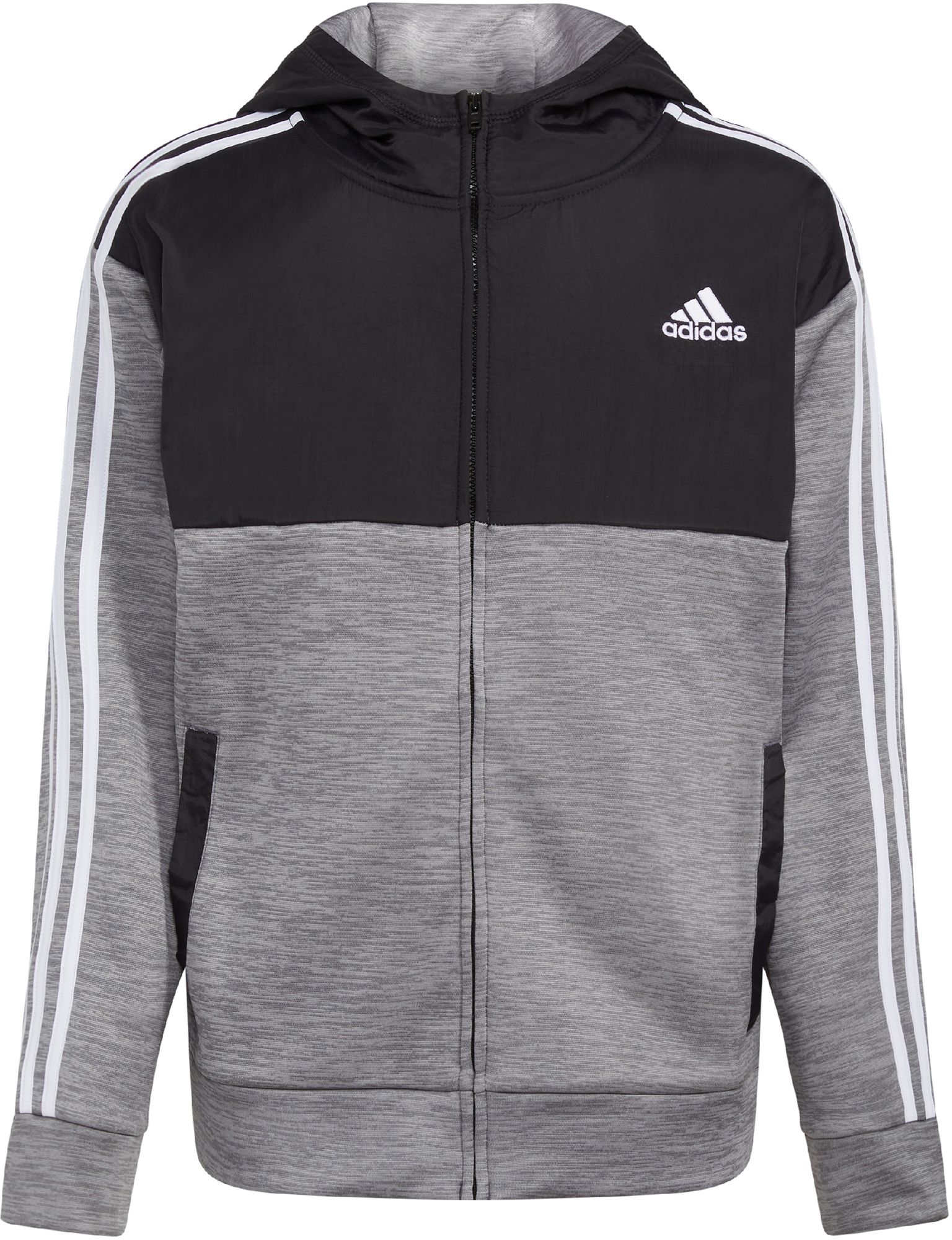 adidas Boys' Melange Mix Fleece Hoodie