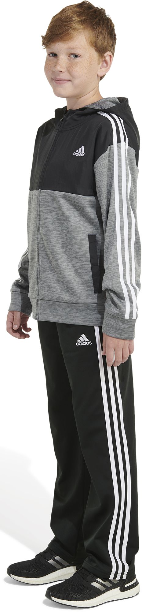adidas Boys' Melange Mix Fleece Hoodie product image