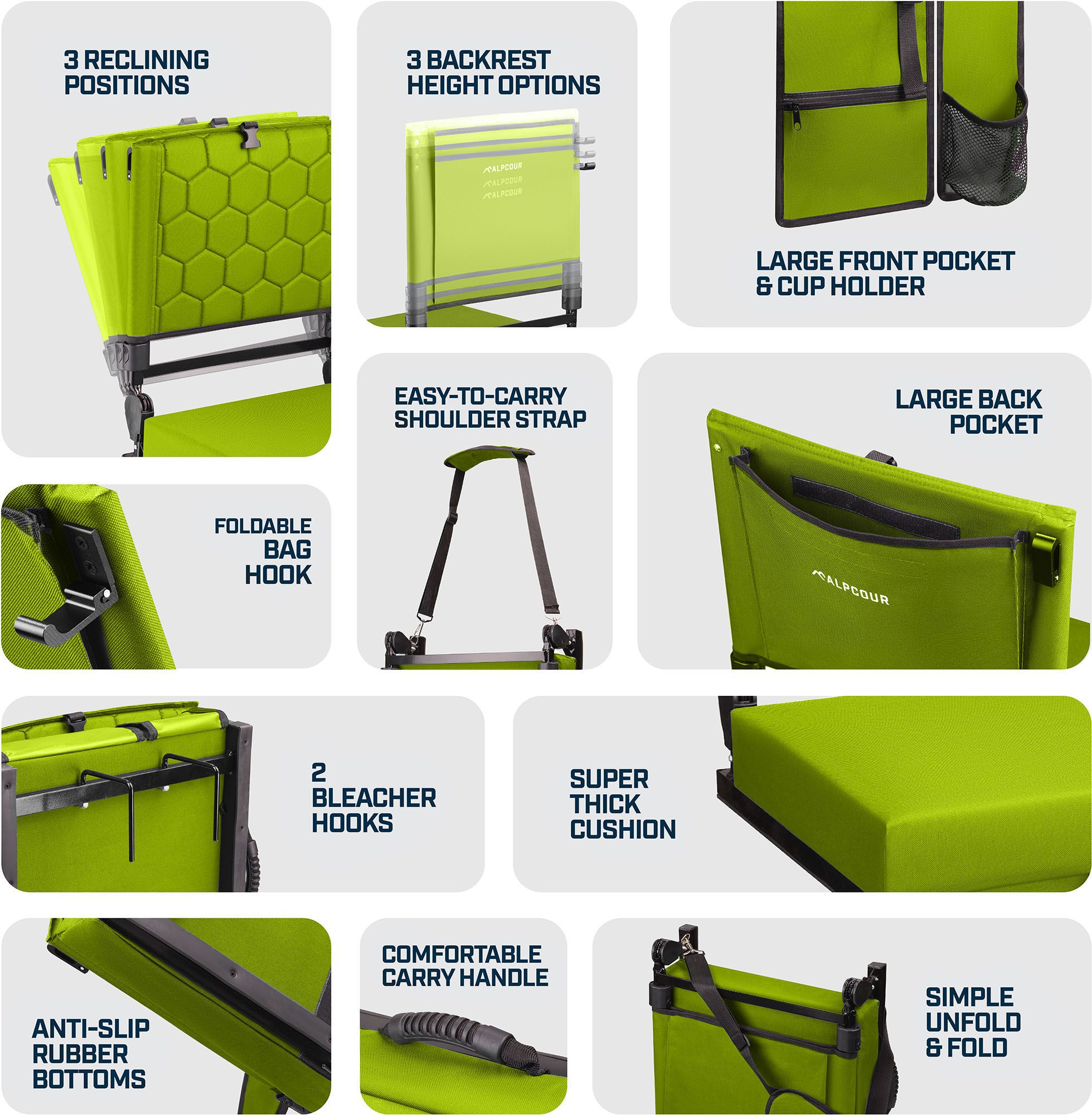 Alpcour 21" Folding Reclining Seat product image