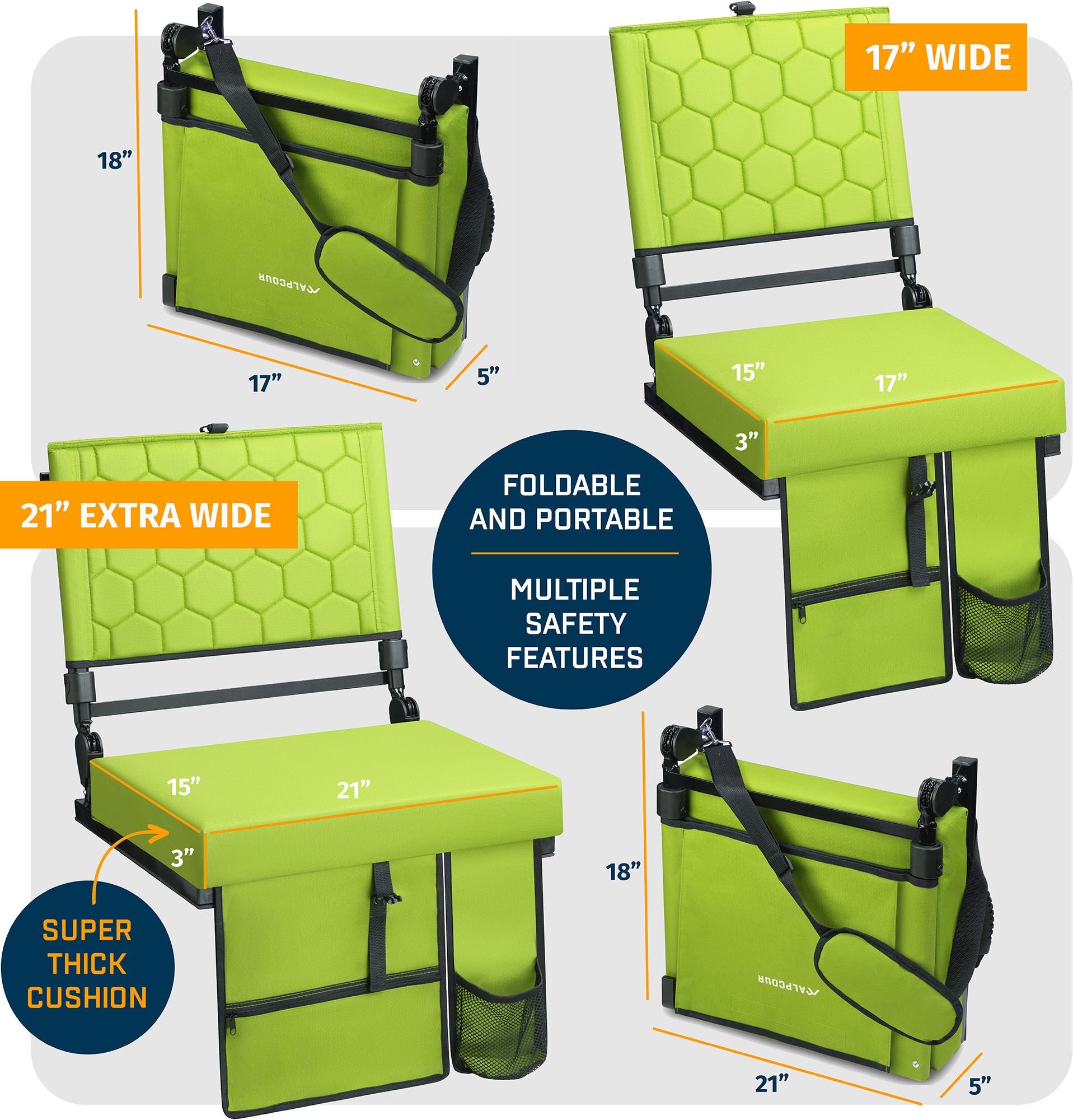 Alpcour 21" Folding Reclining Seat product image