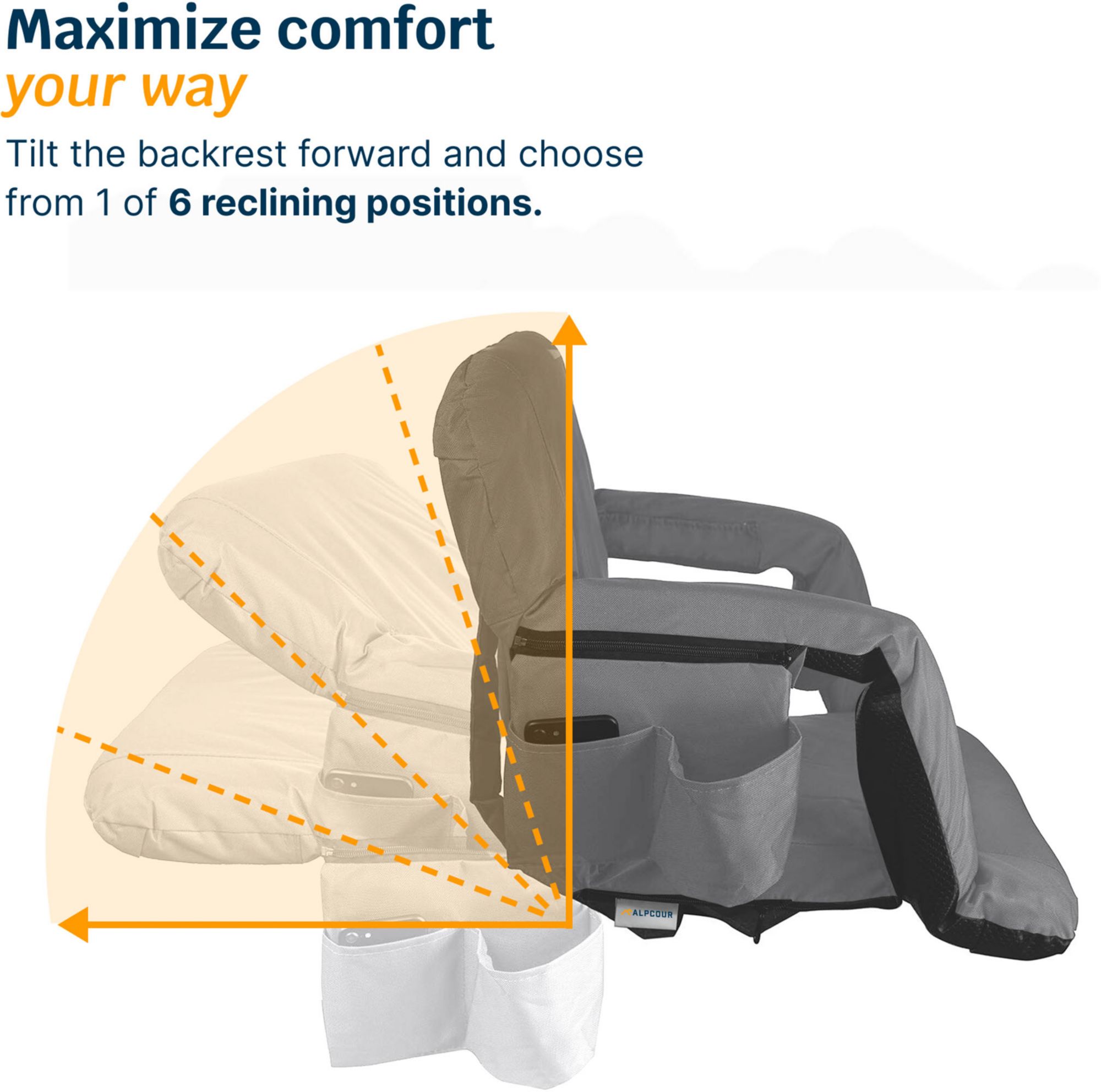 Alpcour 21" Premium Reclining Stadium Seat product image
