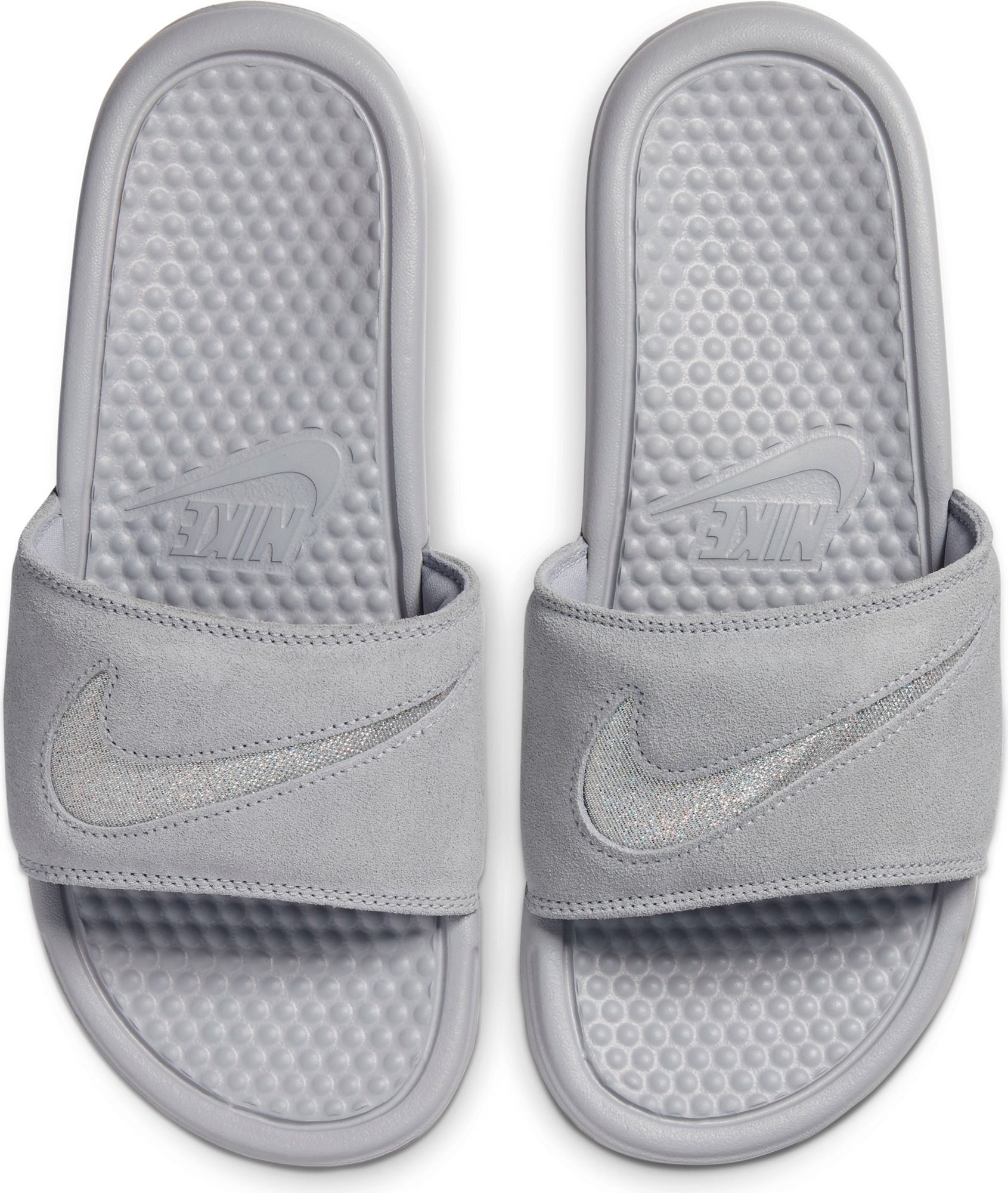 nike benassi gray