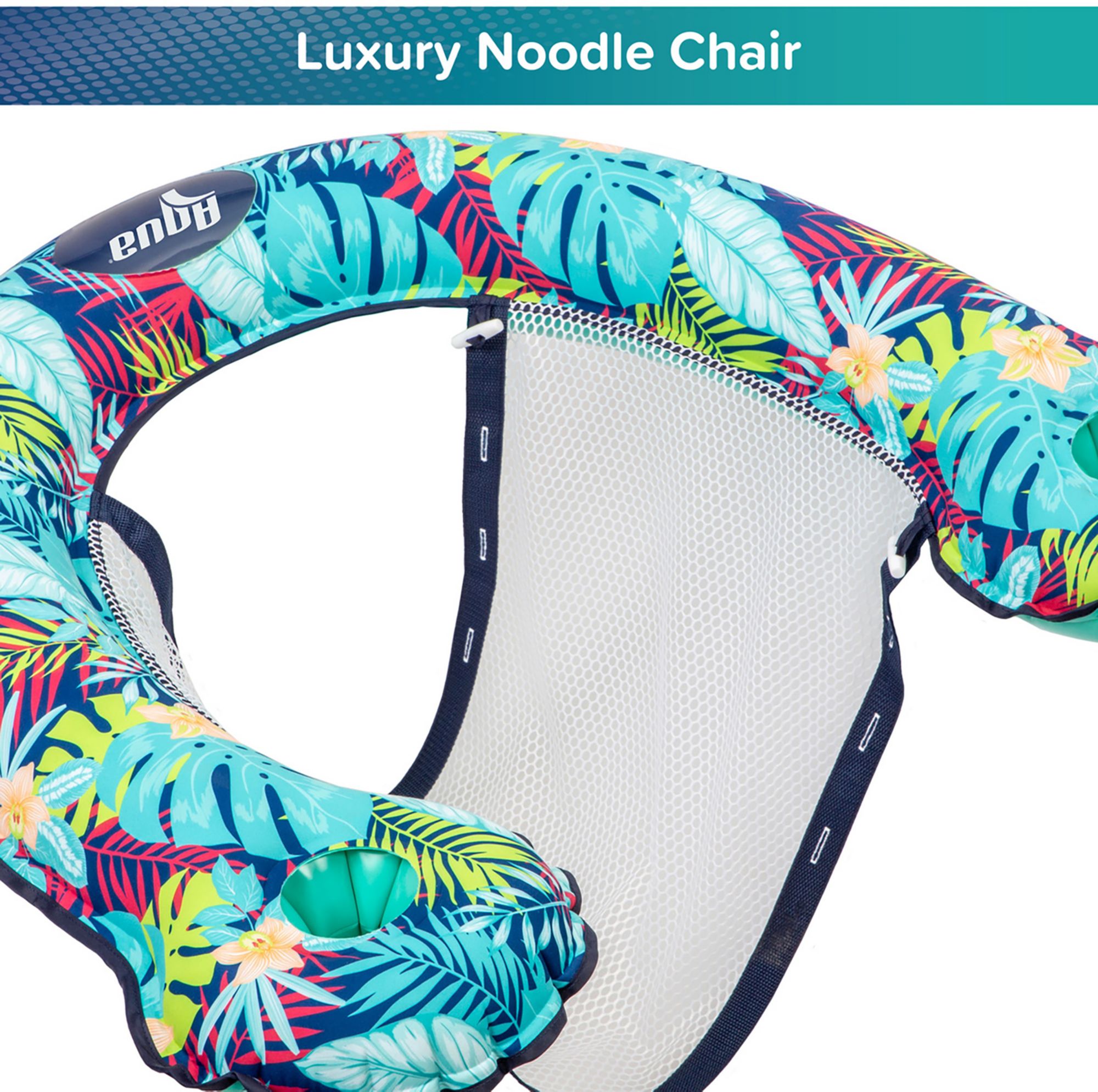 Aqua Leisure SofTek Lux Noodle Chair Jungle Pool Float product image