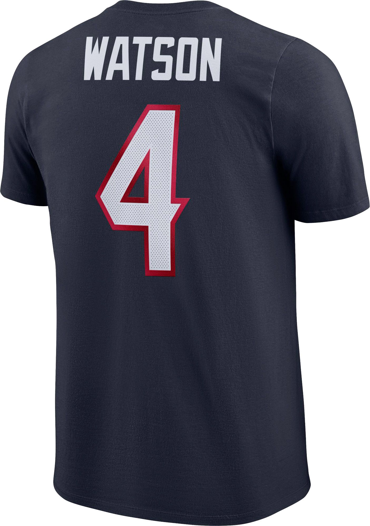 Deshaun Watson #4 Nike Men's Houston Texans Pride Navy T-Shirt product image