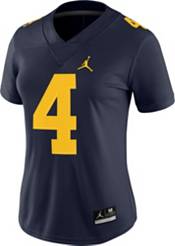 Jordan Women's Michigan Wolverines #4 Blue Dri-FIT Game Football Jersey product image