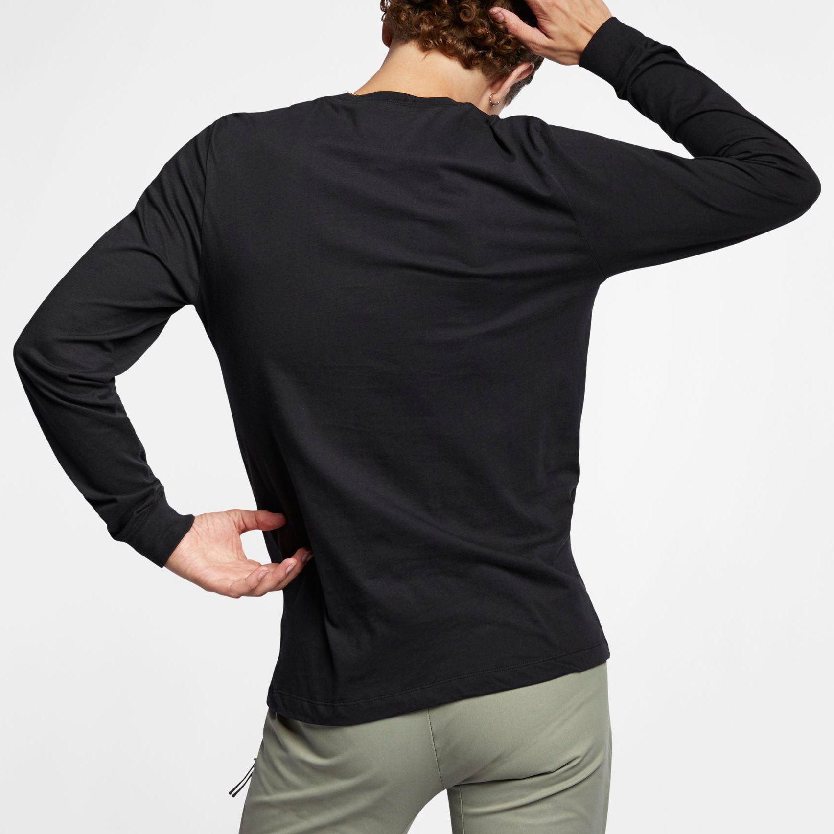 Nike Men's Sportswear Embroidered Futura Long Sleeve T-Shirt product image