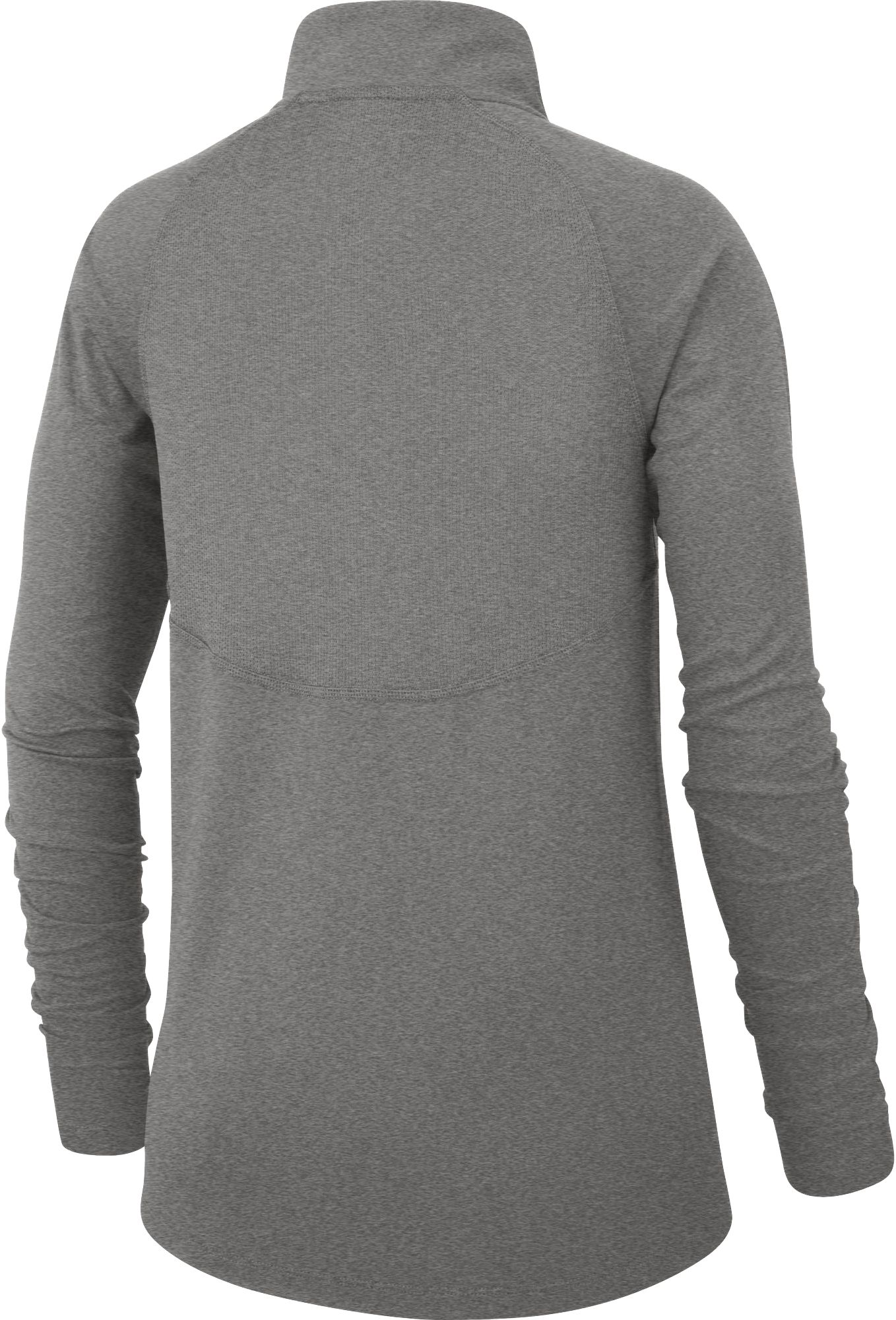 Nike Women's LSU Tigers Grey Half-Zip Pullover Shirt product image