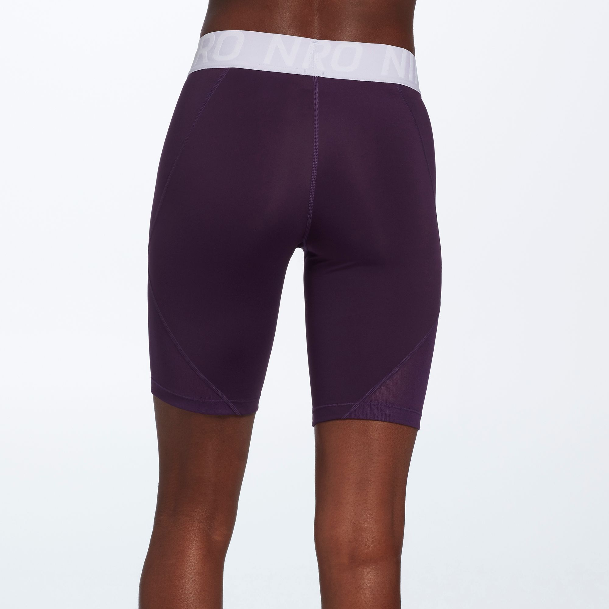 purple nike pro shorts