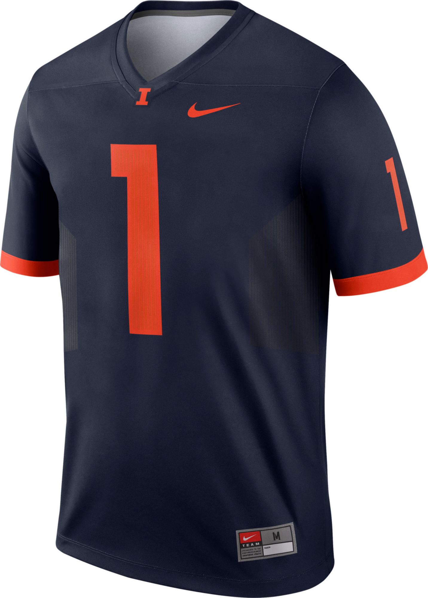 Nike Men's Illinois Fighting Illini #1 Blue Dri-FIT Legend Football Jersey product image