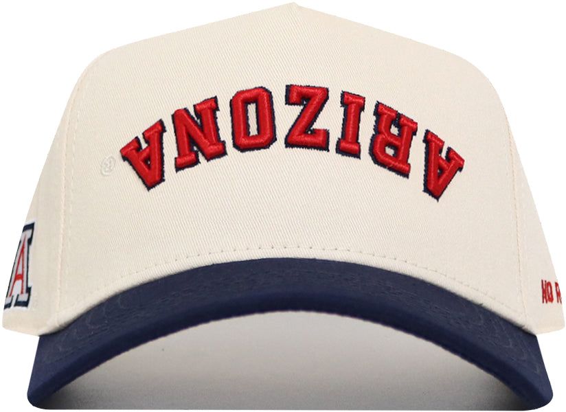 No Rivals Adult Arizona Wildcats Navy Upside Down Snapback Adjustable Hat product image