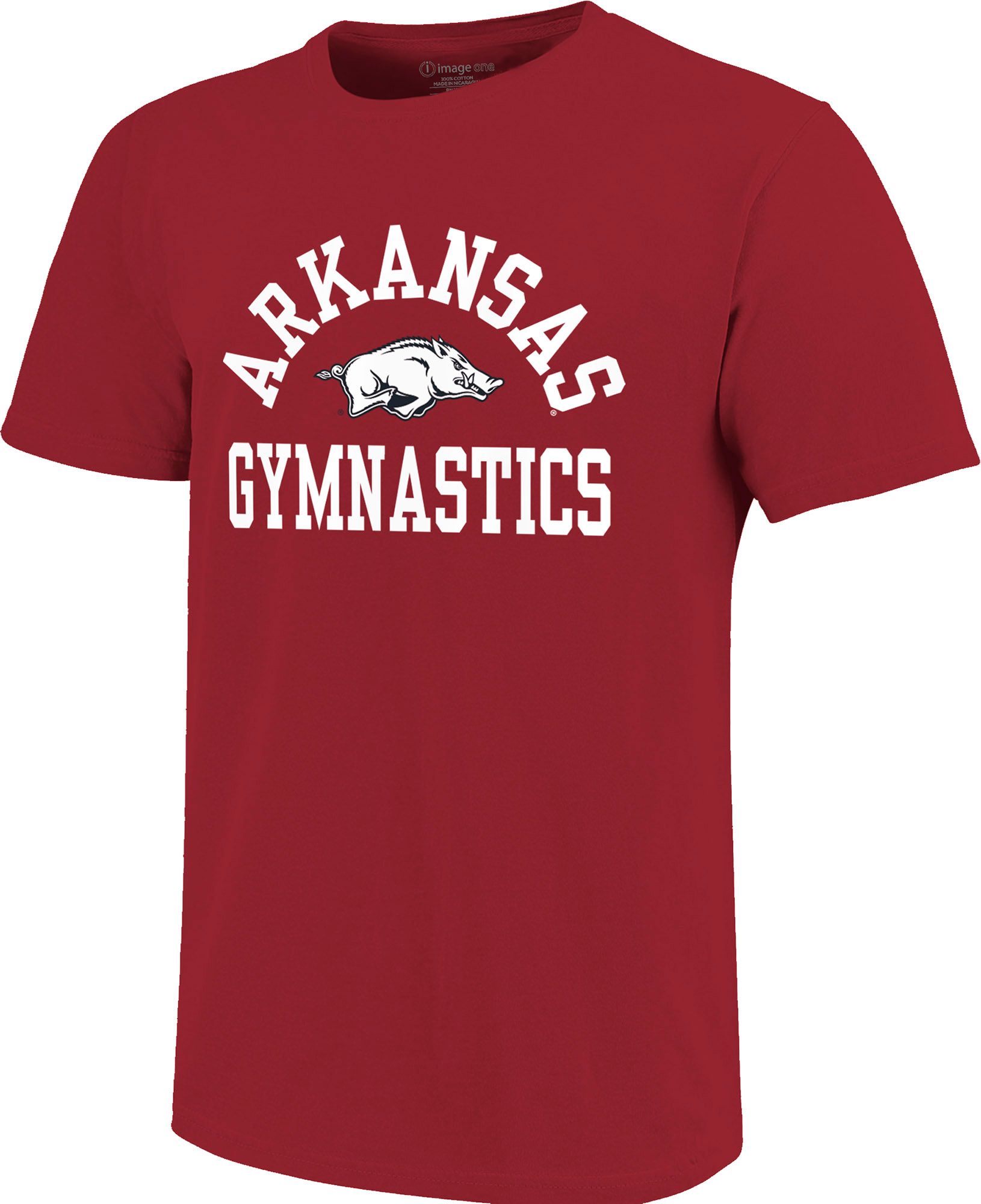 Image One Adult Arkansas Razorbacks Arch Gymnastics Crimson T-Shirt product image