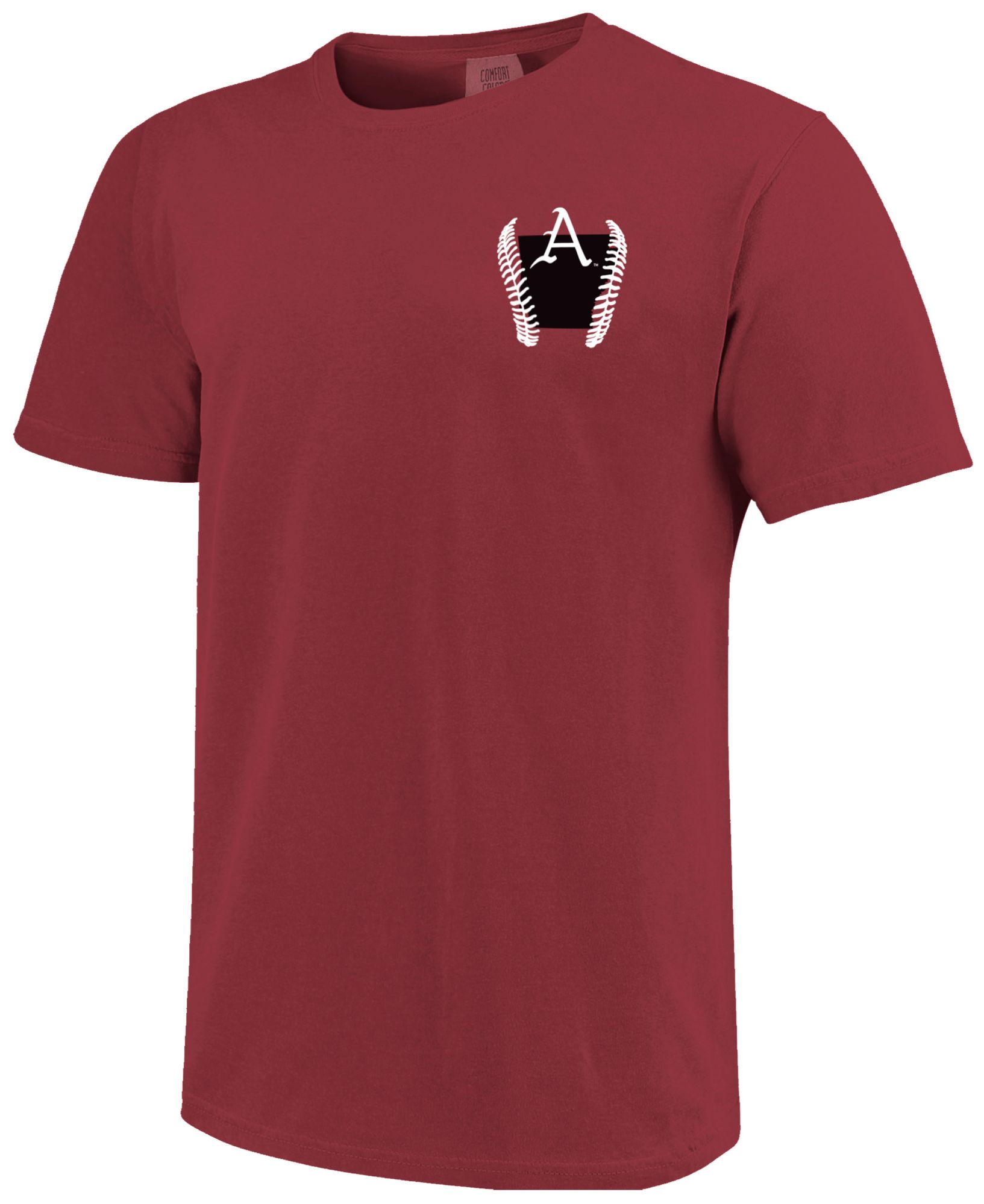 Image One Men's Arkansas Razorbacks Red Baseball Mascot T-Shirt product image