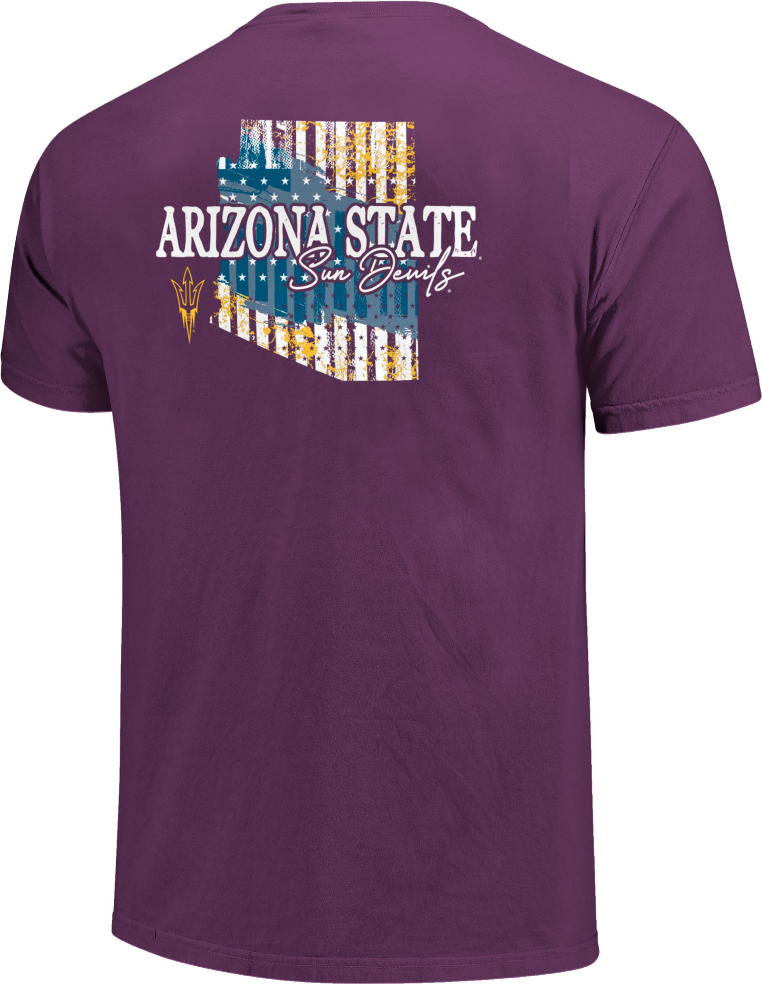 Image One Men's Arizona State Sun Devils Maroon Stars N Stripes T-Shirt product image