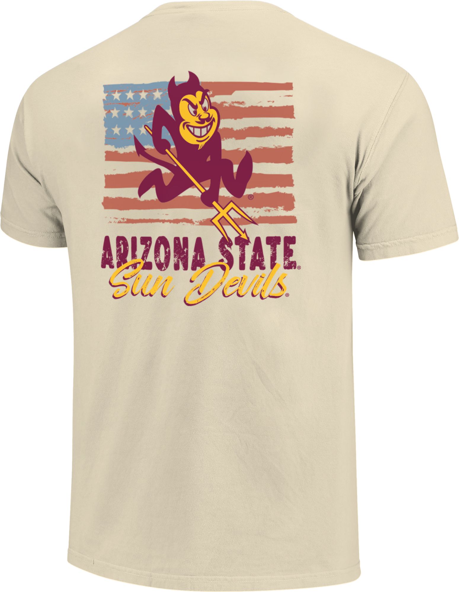 Image One Adult Arizona State Sun Devils Americana Tan T-Shirt product image