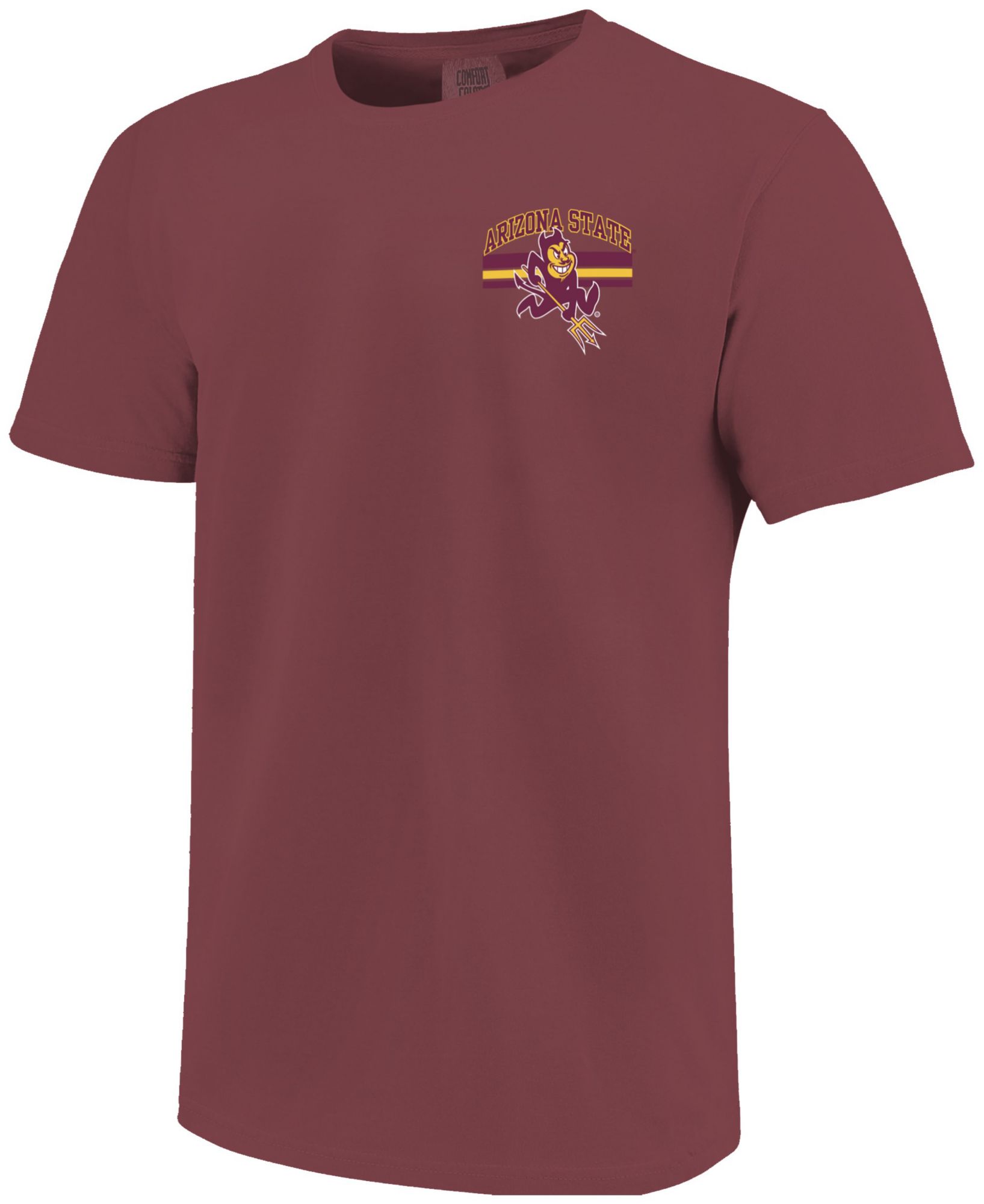 Image One Men's Arizona State Sun Devils Brick Mascot Arched Short Sleeve T-Shirt product image