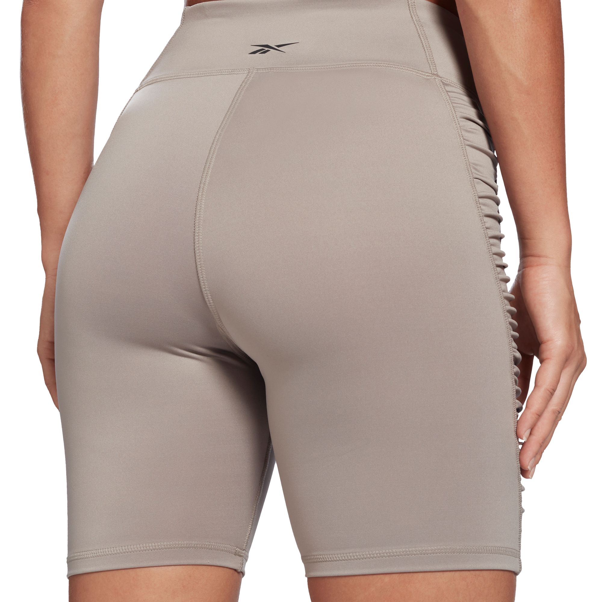 Reebok Women's Ruched High Rise Legging Shorts