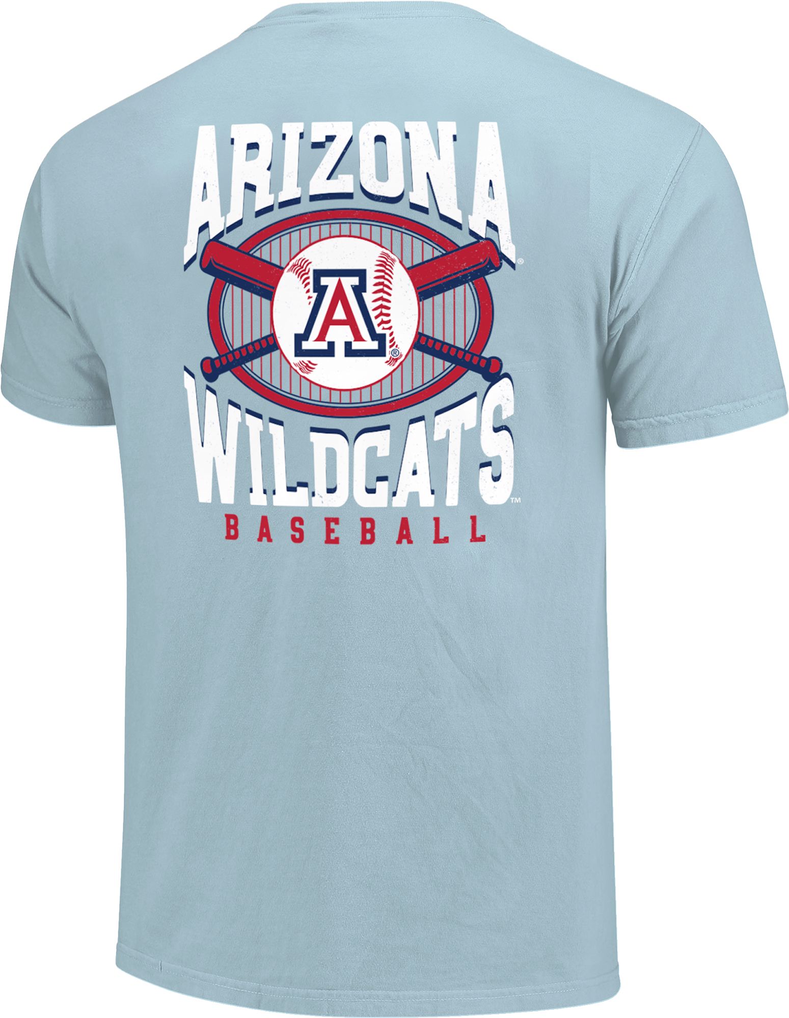 Image One Men's Arizona Wildcats Chambray Baseball Pin T-Shirt product image