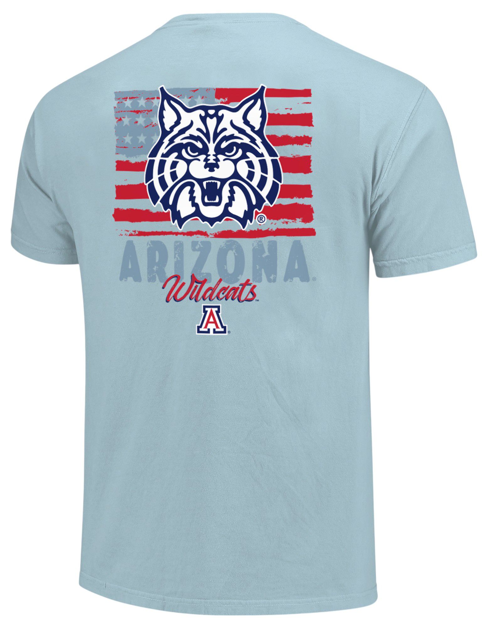 Image One Adult Arizona Wildcats Americana Light Blue T-Shirt product image