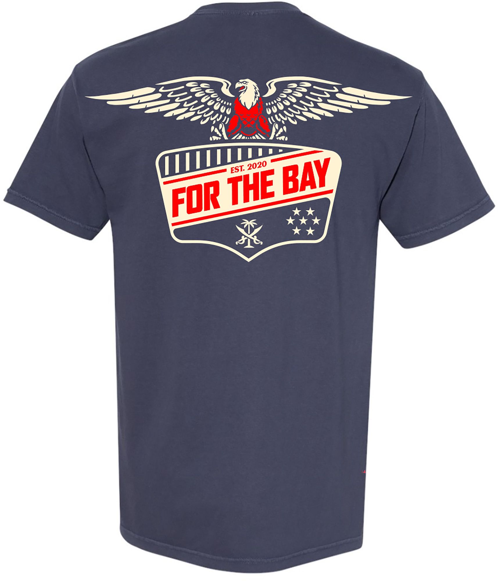 For the Bay Clothing Co. Adult Tampa Americana Navy T-Shirt product image