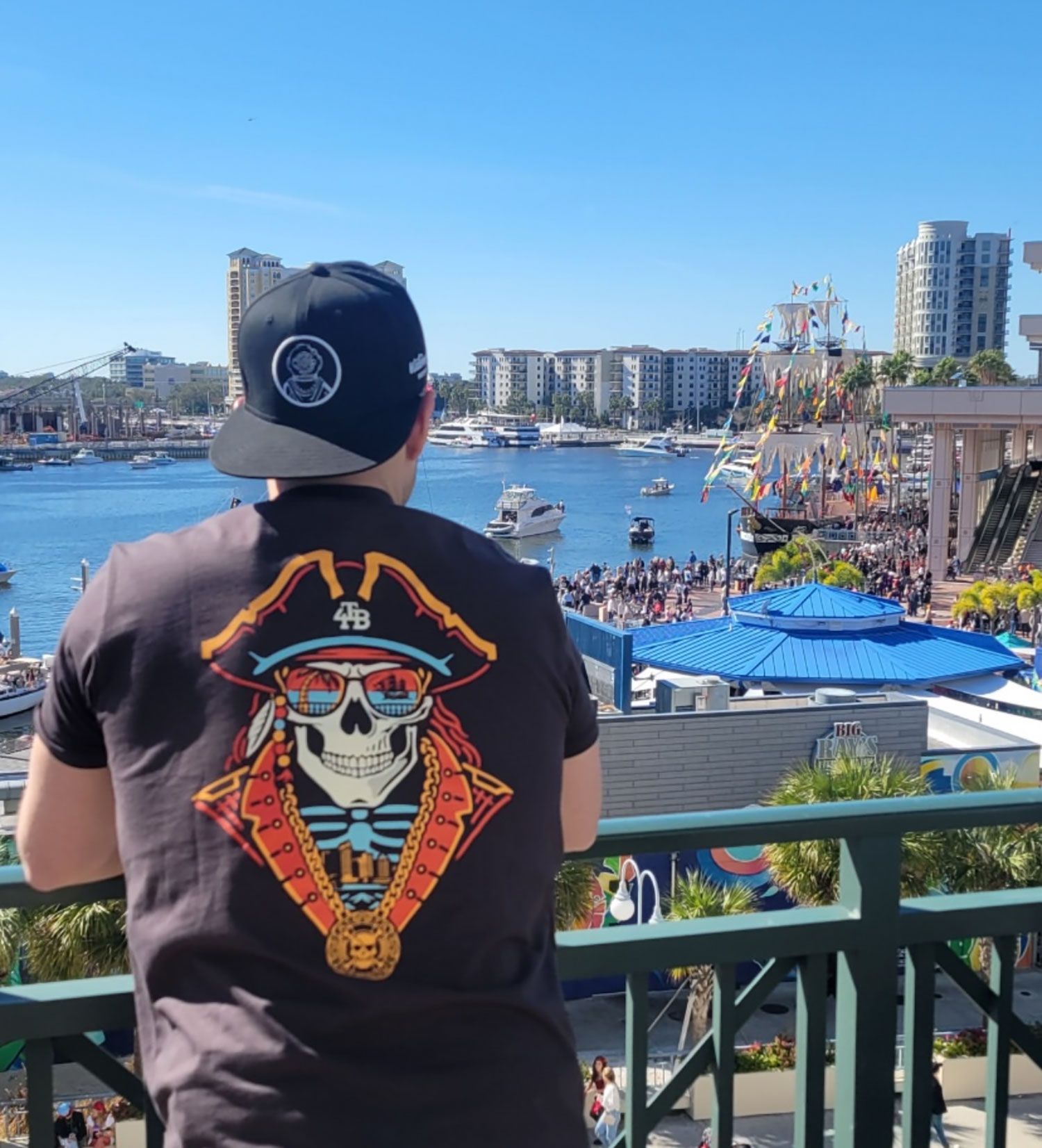 For the Bay Clothing Co. Adult Tampa Grey T-Shirt product image