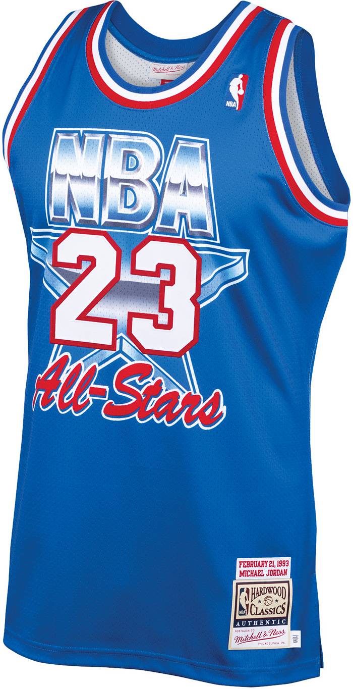 Men's Michael Jordan Mitchell & Ness Blue 1993 NBA All-Star Game Hardwood  Classics Authentic Jersey