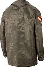 Nike Men's Salute to Service Cleveland Browns Olive Lightweight Camo Jacket product image