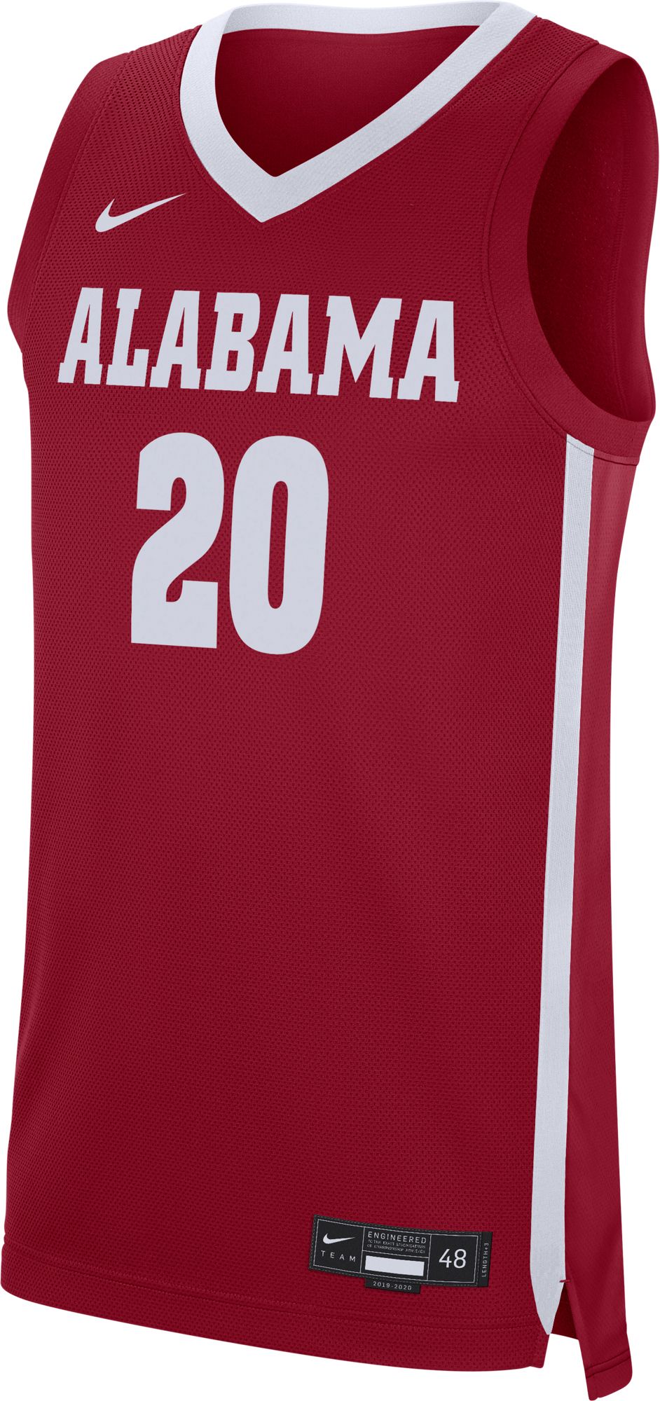 Nike Men's Alabama Crimson Tide #20 Crimson Replica Basketball Jersey product image