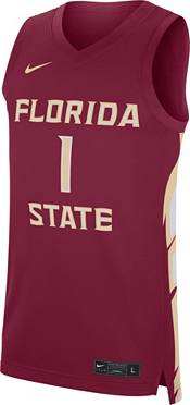 Men's Nike Garnet Florida State Seminoles Replica Full-Button Baseball Jersey