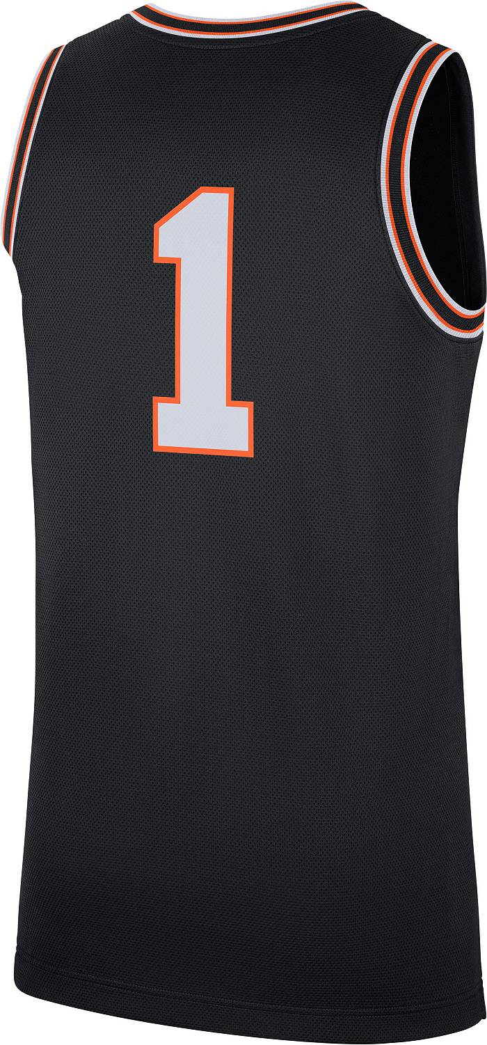 #1 Oklahoma State Cowboys Nike Team Replica Basketball Jersey - Black