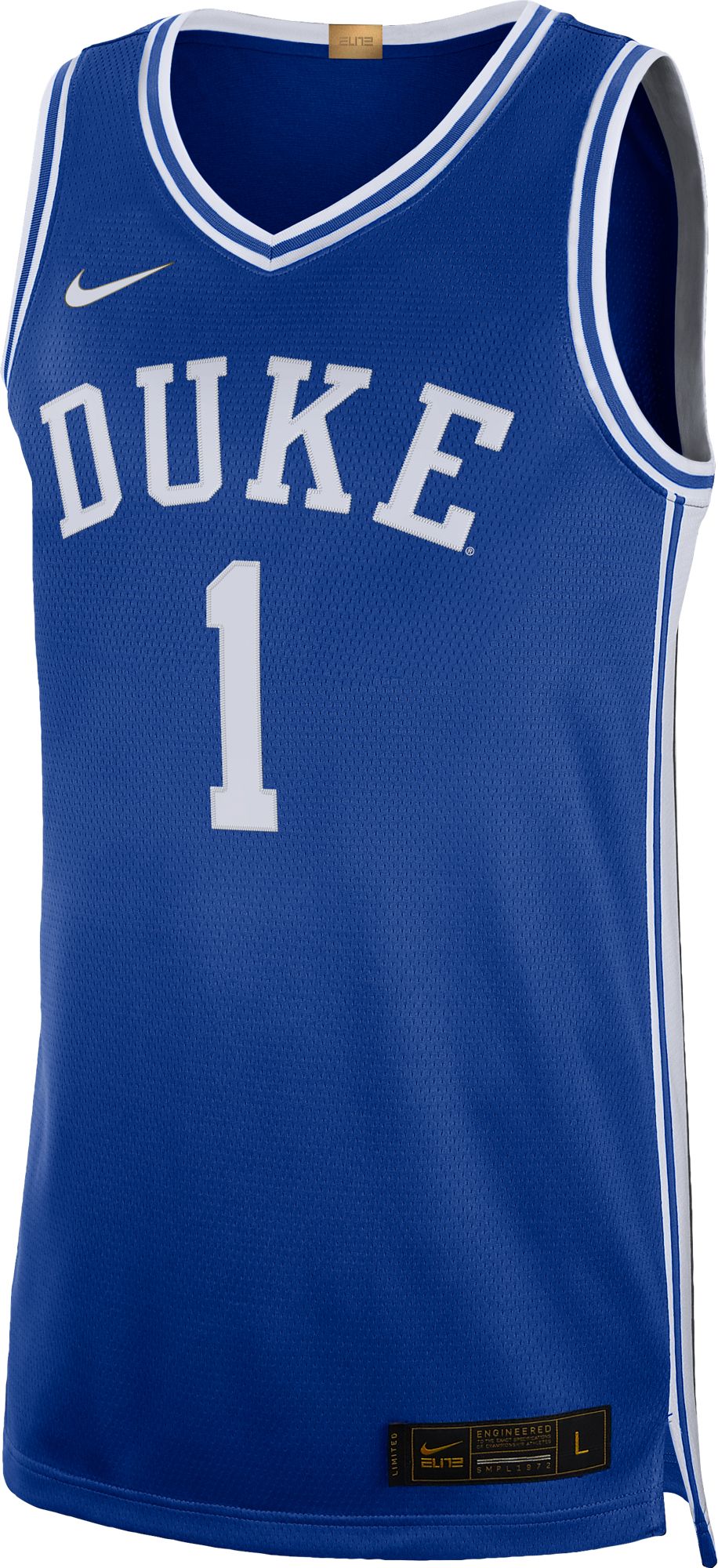 Nike Men's Duke Blue Devils #1 Duke Blue Limited Basketball Jersey product image